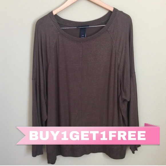 Lane Bryant Sweaters - Lane Bryant | Gold Shimmer Sweatshirt